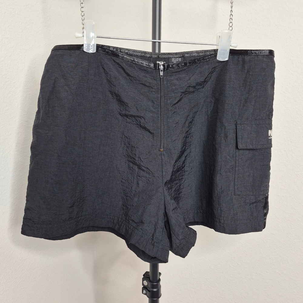 Vintage Mossimo Black Nylon Board Shorts Gorpcore Swim Cargo Shorts Women Medium